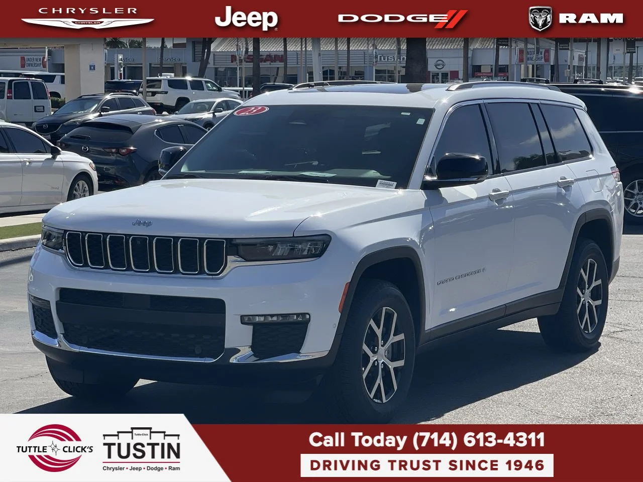 Used 2023 Bright White Clearcoat Jeep Limited image 12