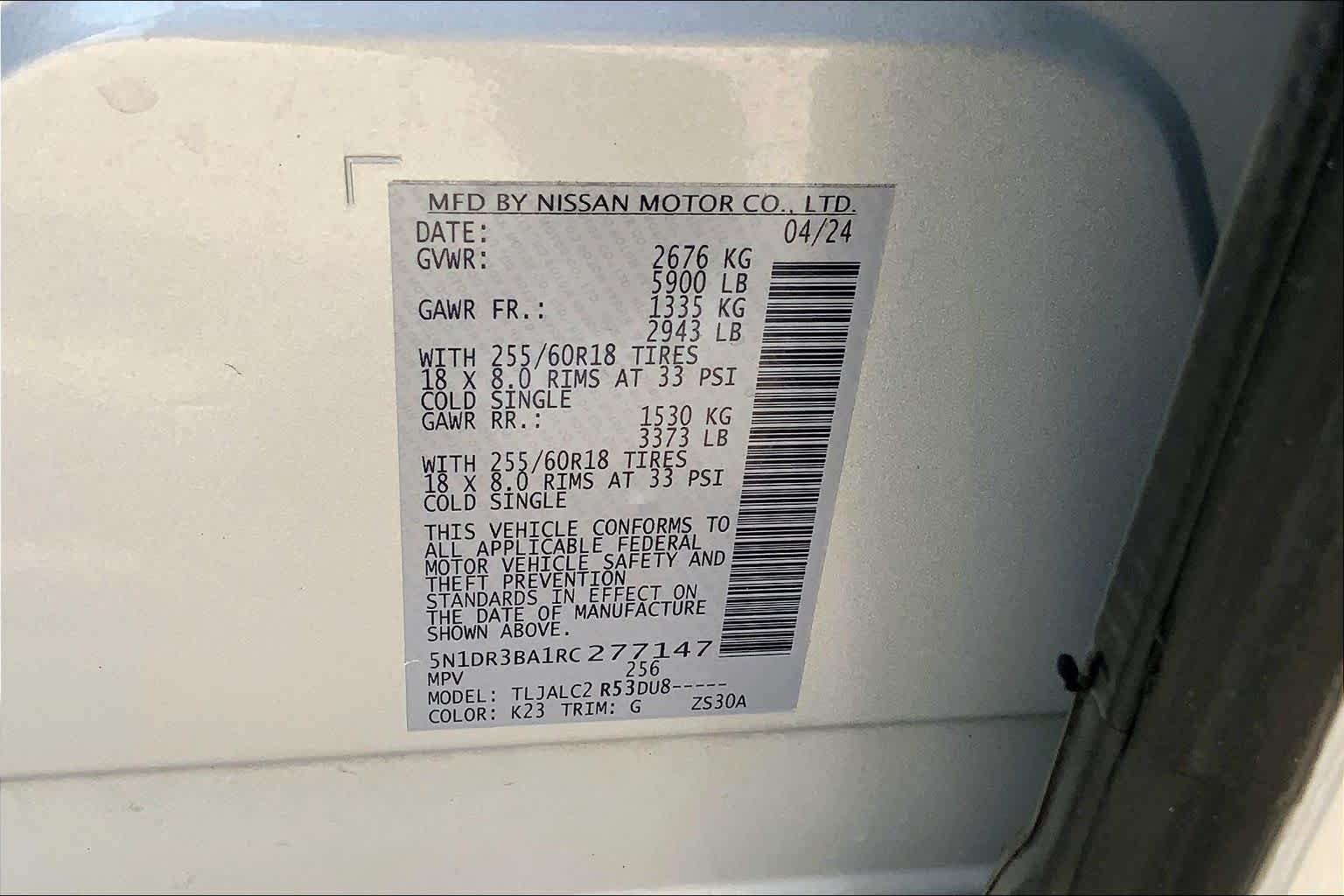 Used 2024 Brilliant Silver Metallic Nissan SV image 35