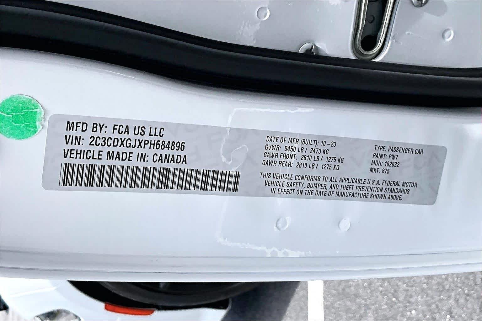 Used 2023 White Knuckle Clearcoat Dodge Scat Pack image 33
