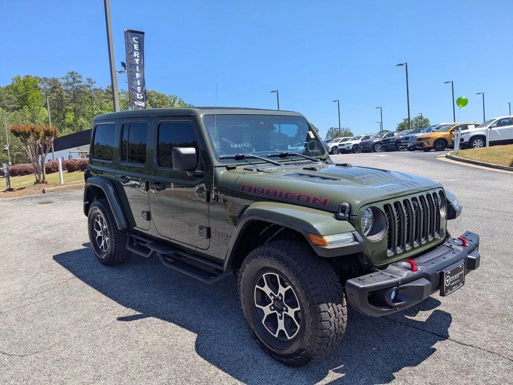 Used 2021 Sarge Green Clearcoat Jeep Unlimited Rubicon image 3