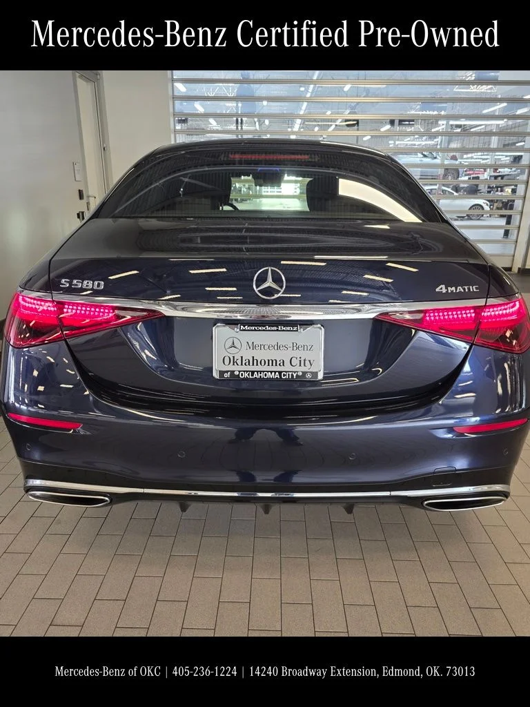 Certified Used 2022 Blue Mercedes-Benz S 580 image 7