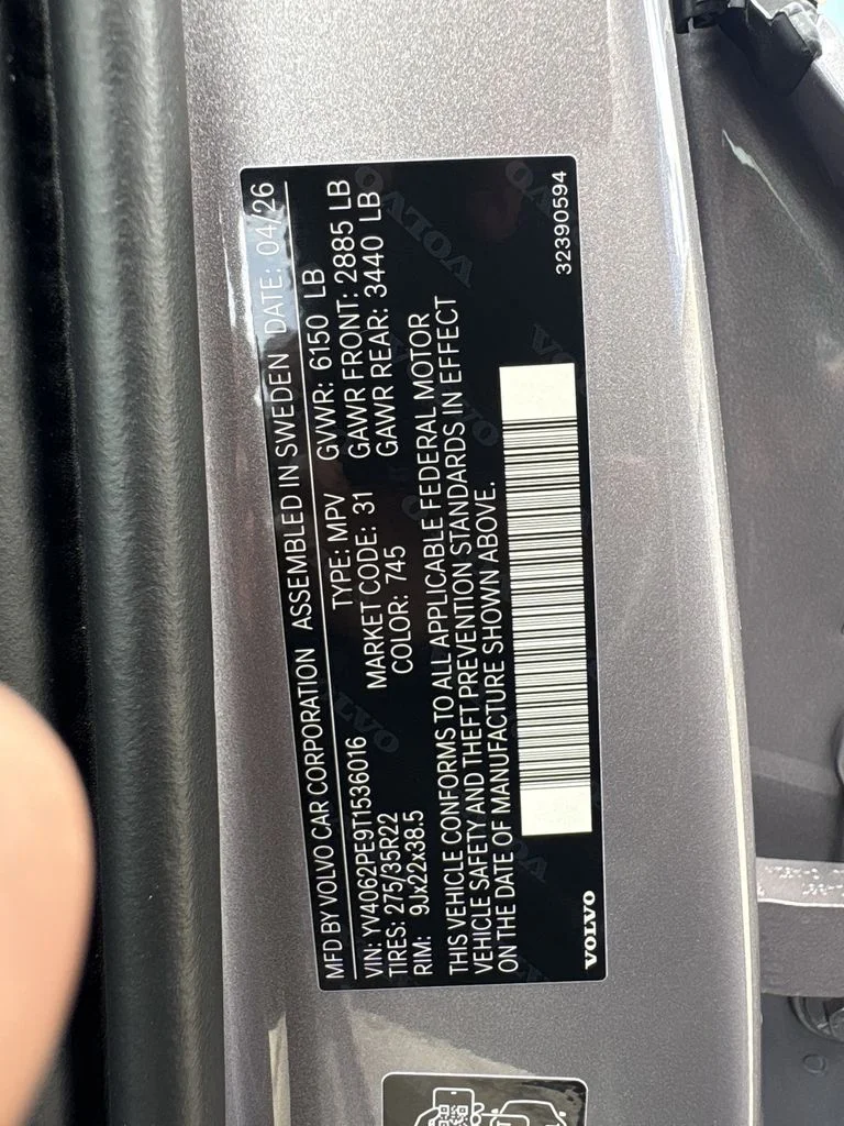 New 2026 Aurora Silver Volvo Plus image 31