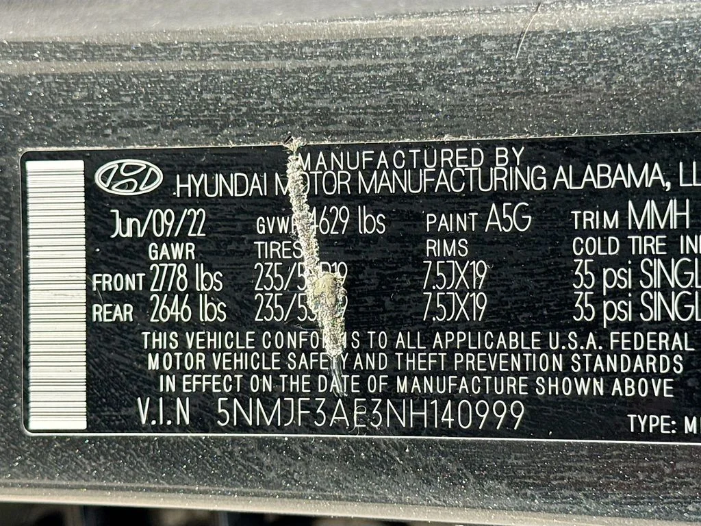 Used 2022 Gray Hyundai SEL image 43