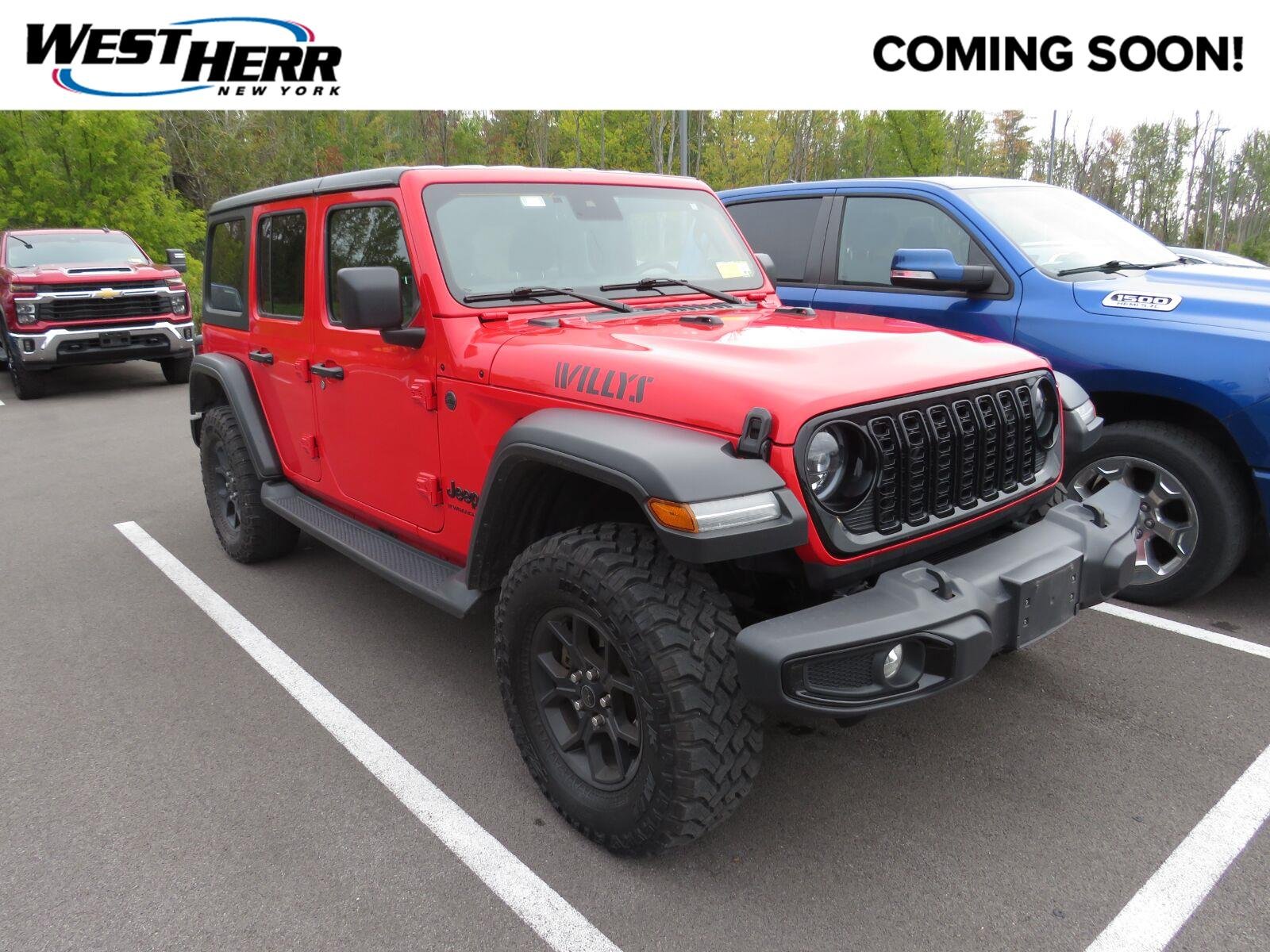 Used 2024 Firecracker Red Clearcoat Jeep Willys image 1