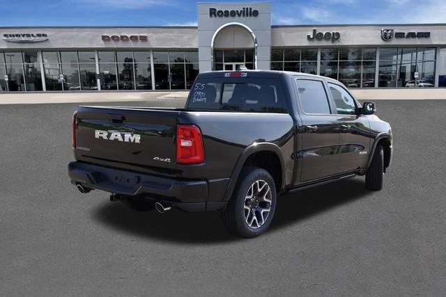 New 2026 Diamond Black Crystal Pearl-Coat Exterior Paint RAM Laramie image 3
