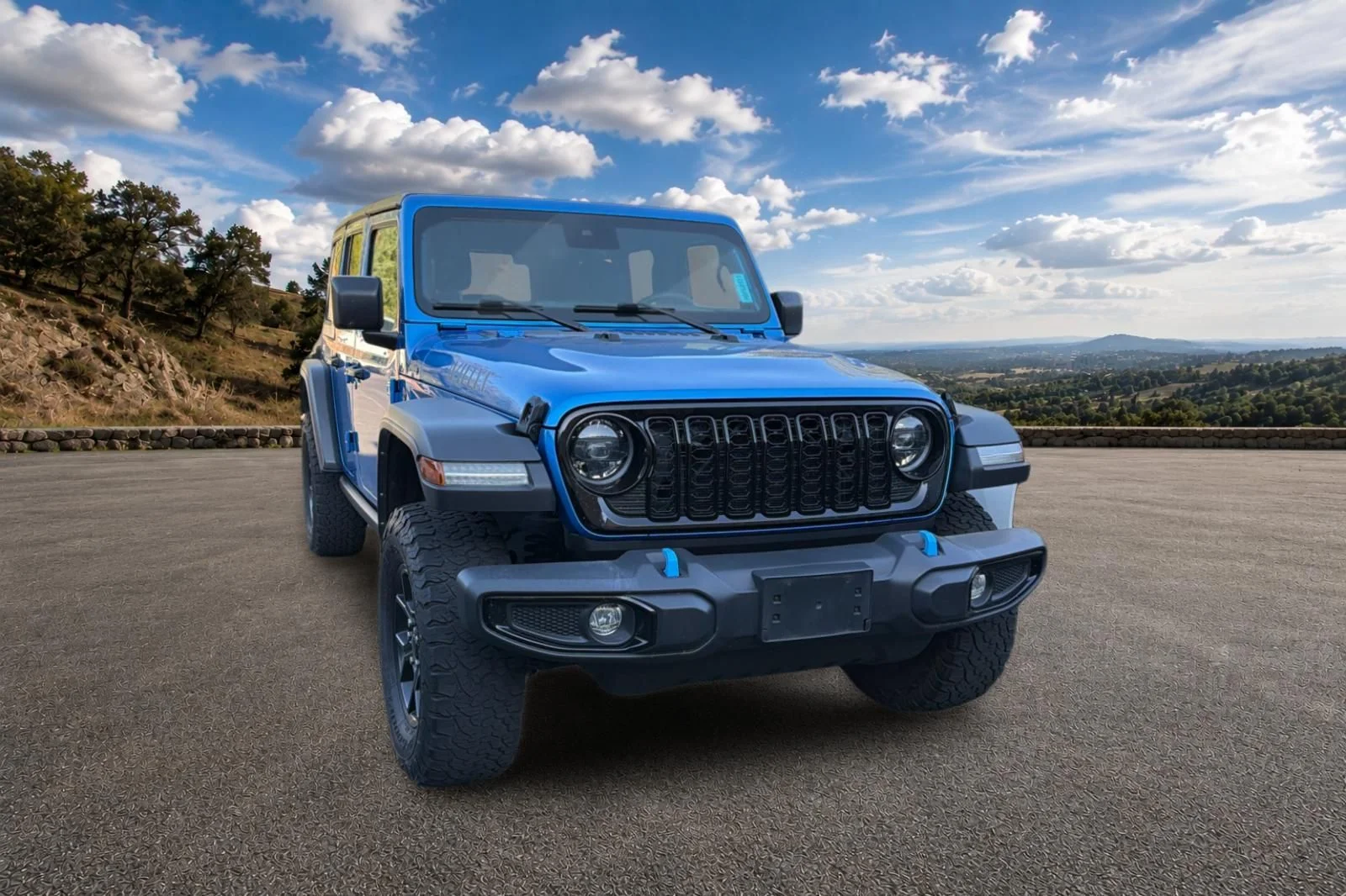 Used 2024 Hydro Blue Pearlcoat Jeep Willys 4xe image 2
