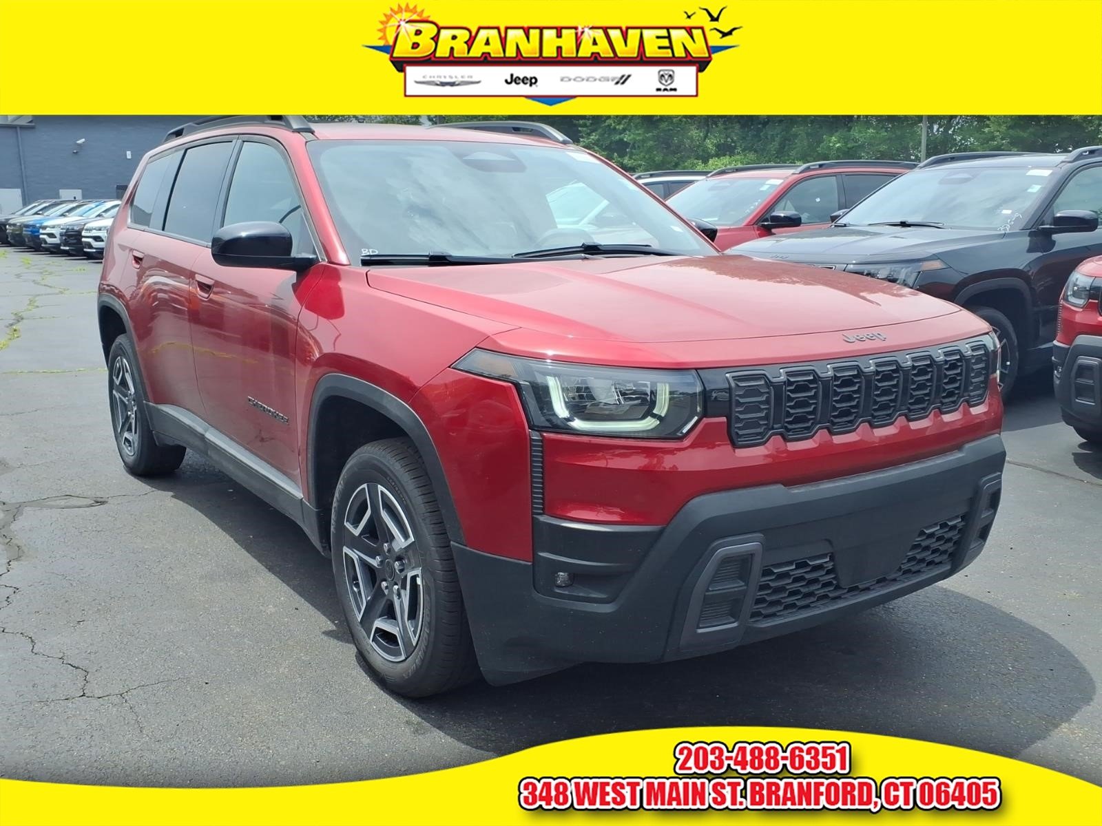 New 2026 Red Hot Pearl-Coat Exterior Paint Jeep Laredo image 1