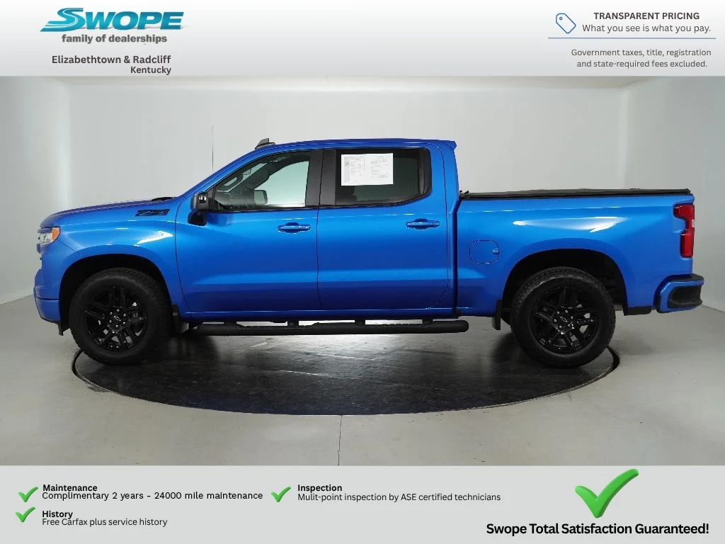 Used 2025 Riptide Blue Metallic Chevrolet RST image 6