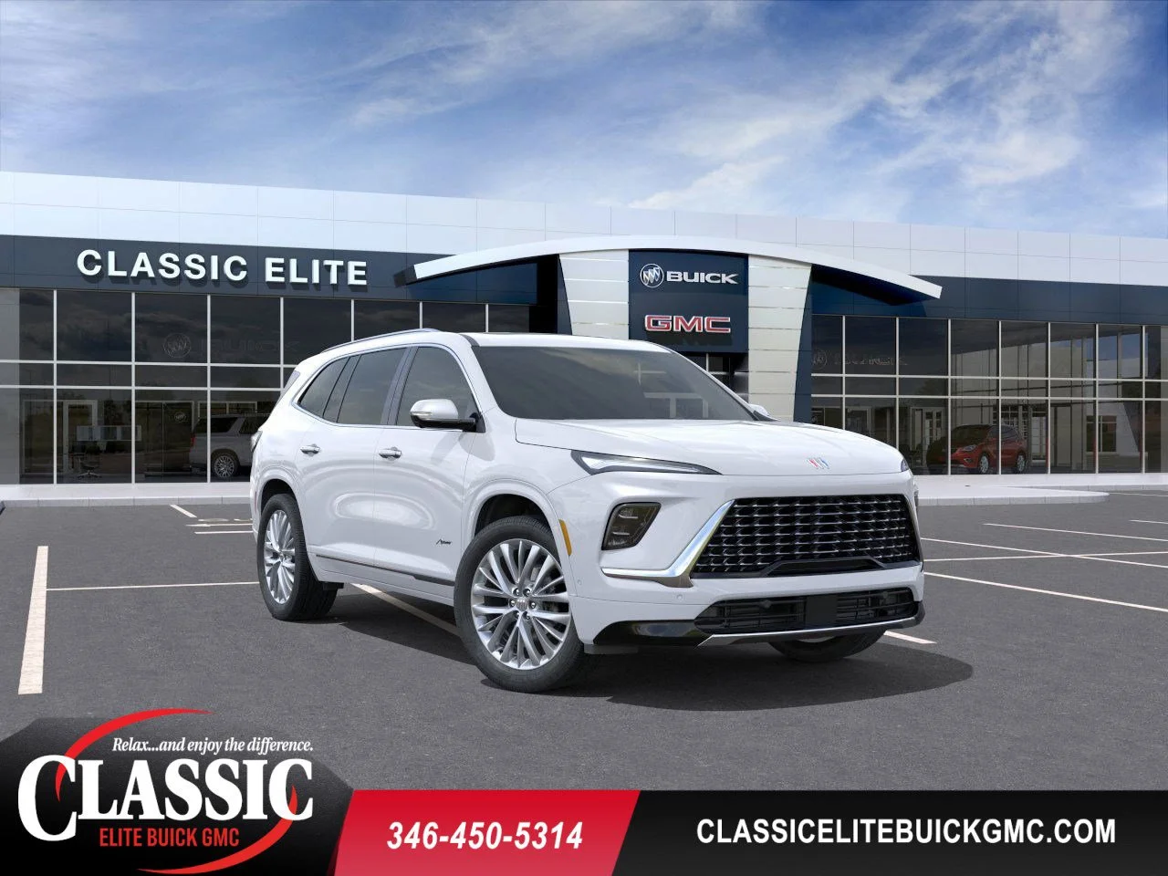Iridescent White Tricoat 2026 Buick Enclave Avenir FWD SUV / Crossover Front-Wheel Drive
