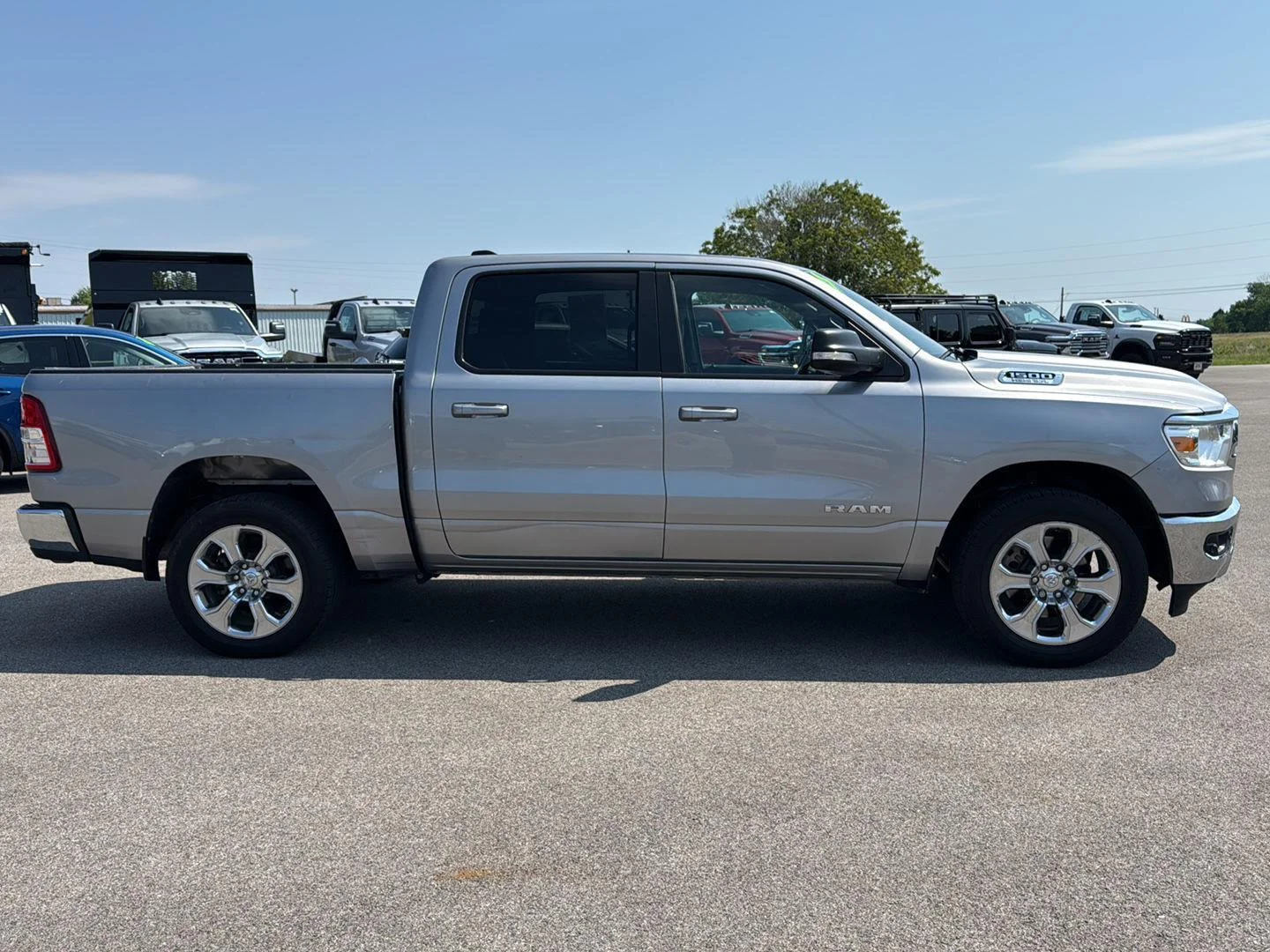 Used 2022 Billet Silver Metallic Clearcoat Ram Big Horn image 7