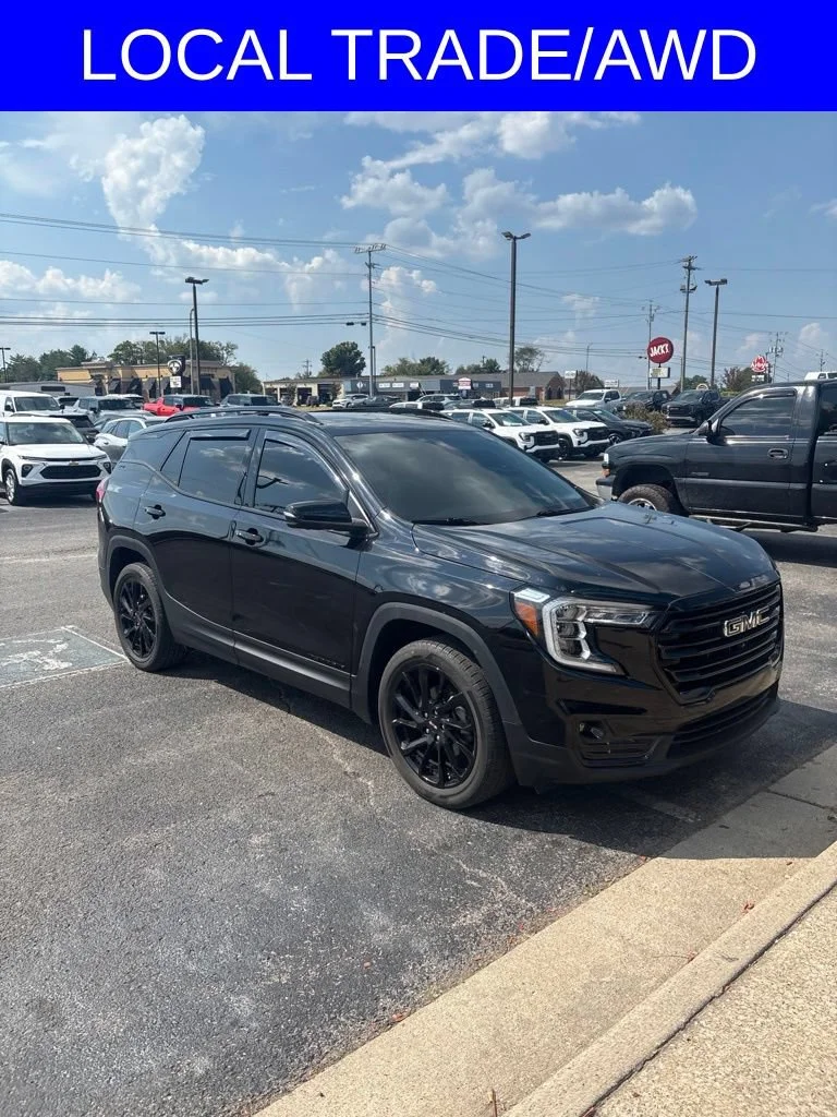 Used 2024 Ebony Twilight Metallic GMC SLT image 5
