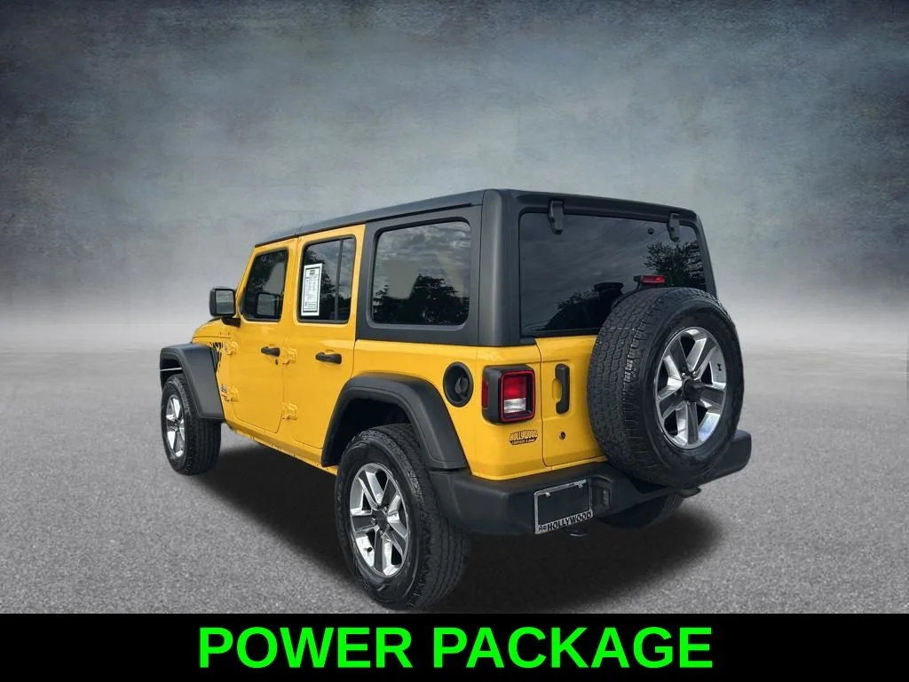 Certified Used 2020 Yellow Jeep Unlimited Sport S image 7