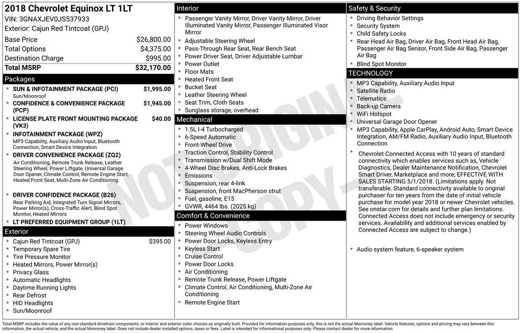 Used 2018 Red Chevrolet LT image 6