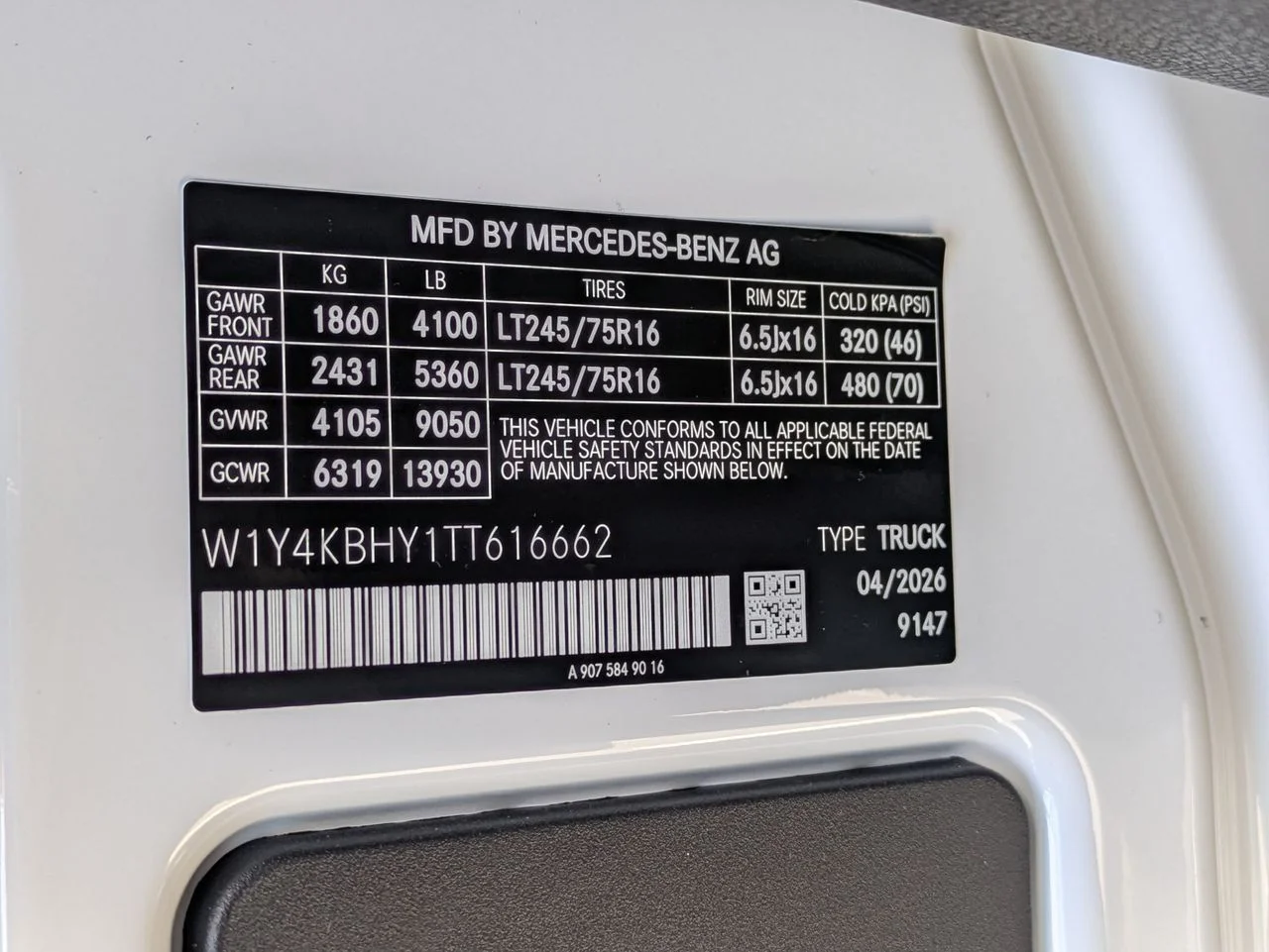 New 2026 Arctic White Mercedes-Benz Cargo 144 WB image 11