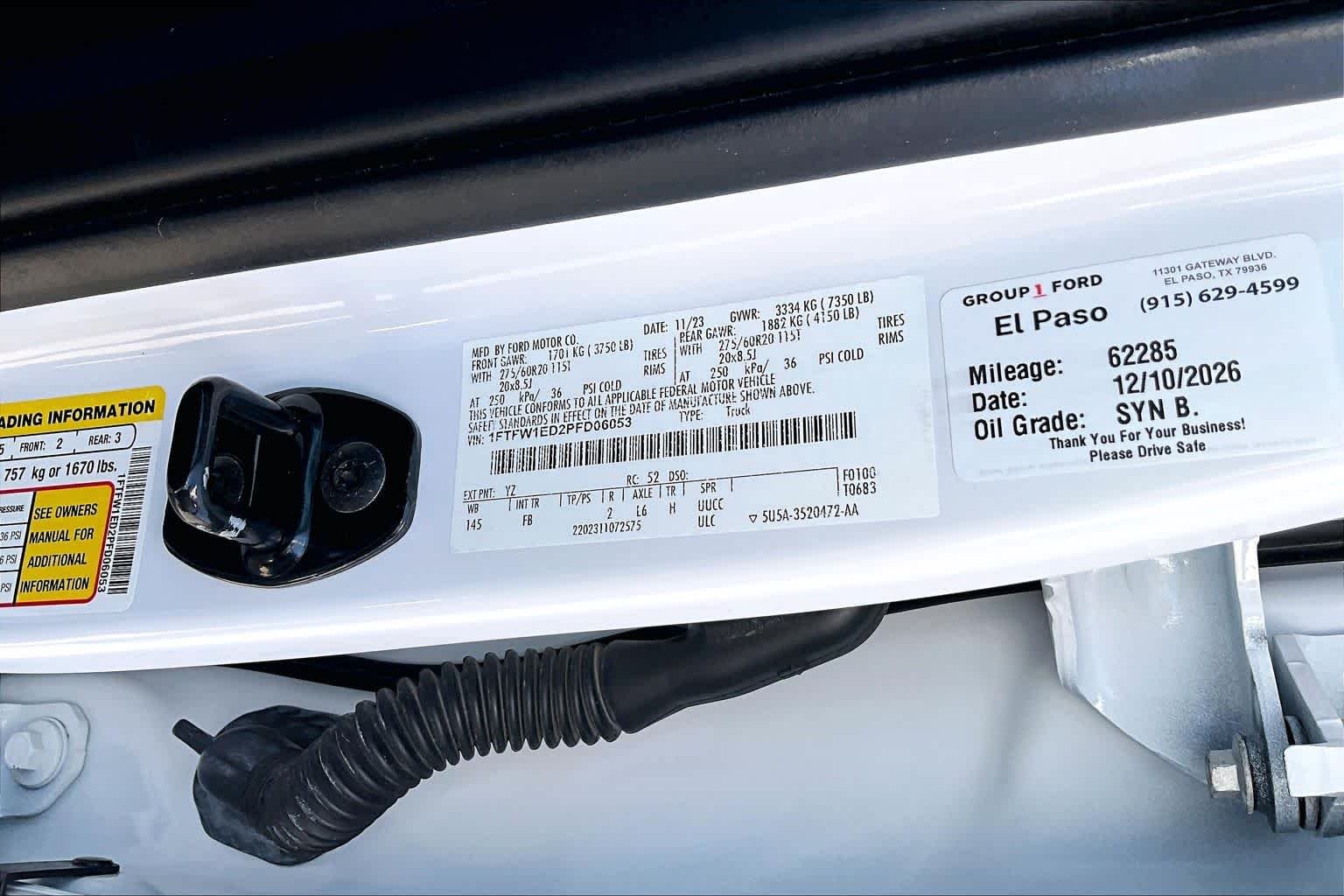 Used 2023 Oxford White Ford XLT image 36