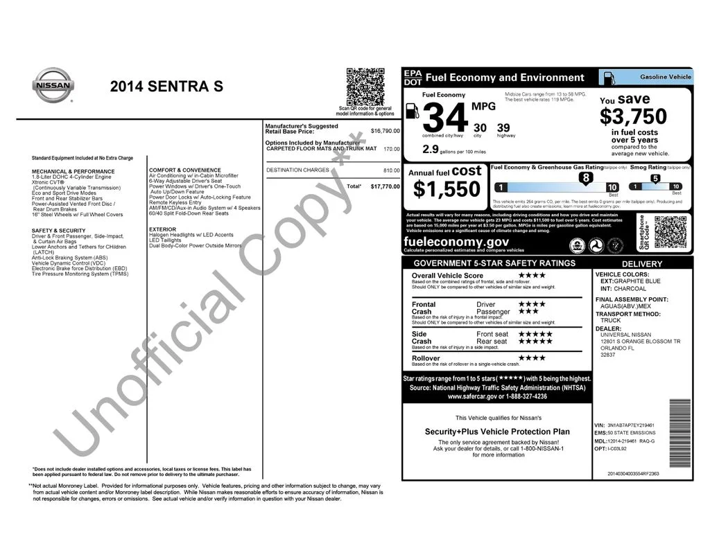 Used 2014 Blue Nissan S image 3