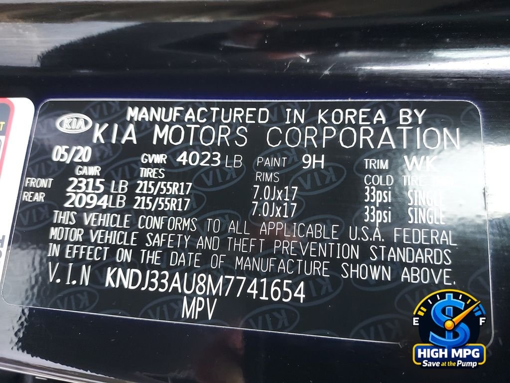 Used 2021 Black Kia EX image 36