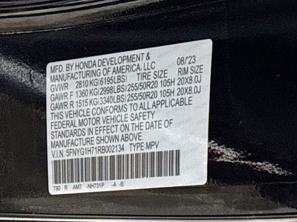 Used 2024 Crystal Black Pearl Honda Touring image 26
