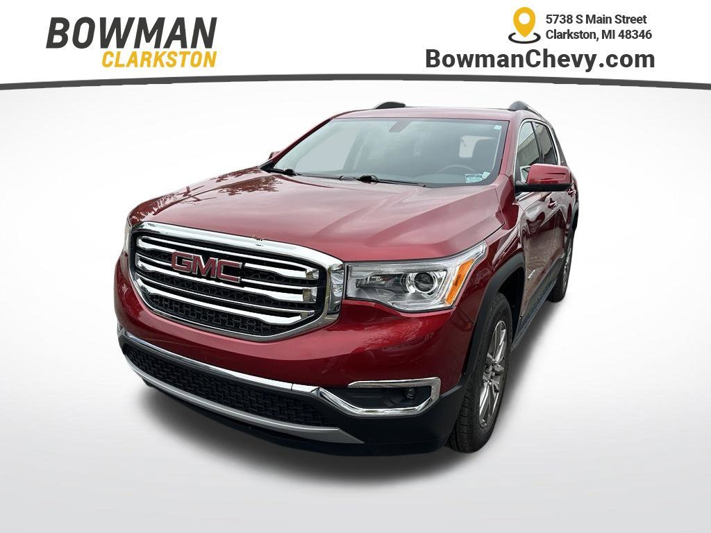 Used 2019 RED QUARTZ TINTCOAT GMC SLE image 1