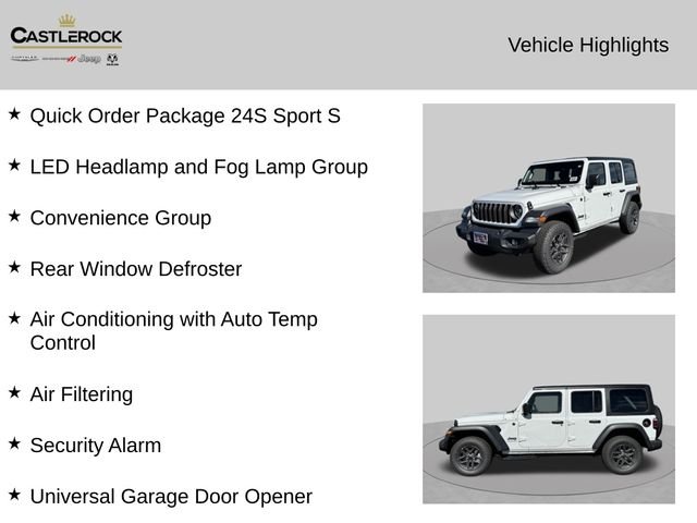 New 2026 Bright White Clear-Coat Exterior Paint Jeep Sport S image 4