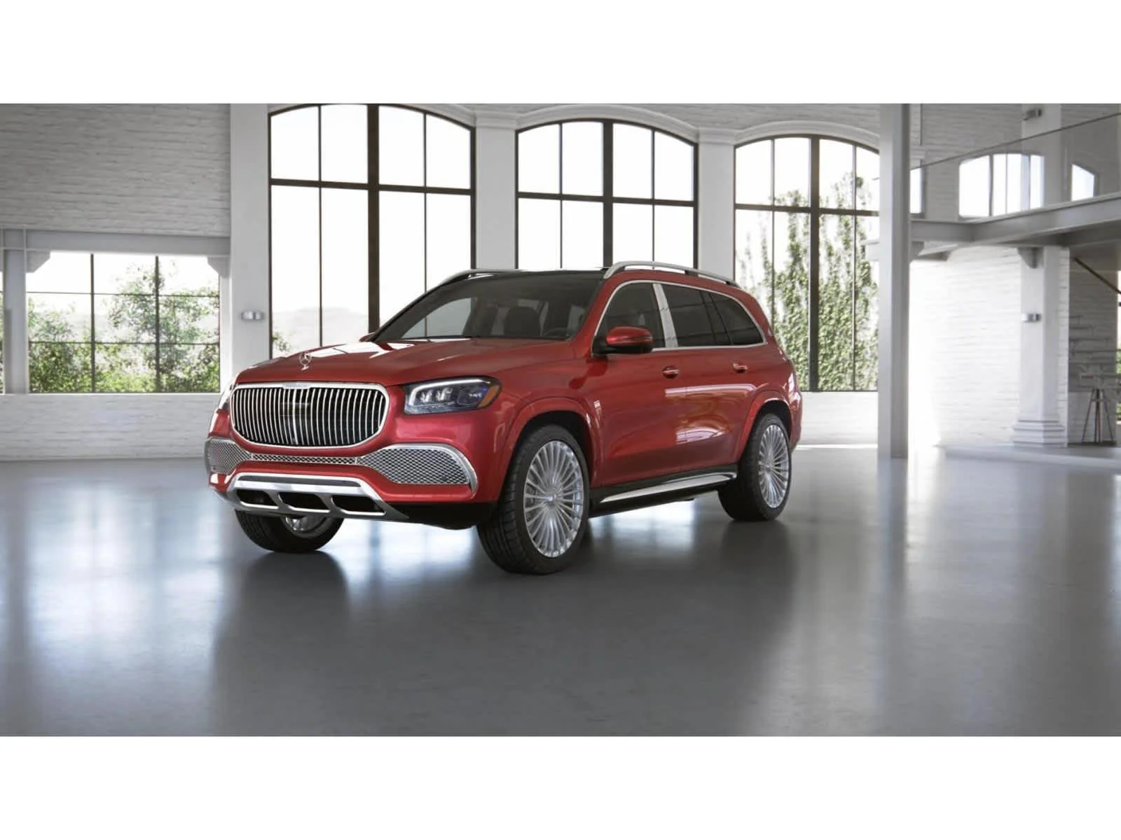 Used 2022 MANUFAKTUR Cardinal Red Metallic Mercedes-Benz Maybach GLS 600 image 40