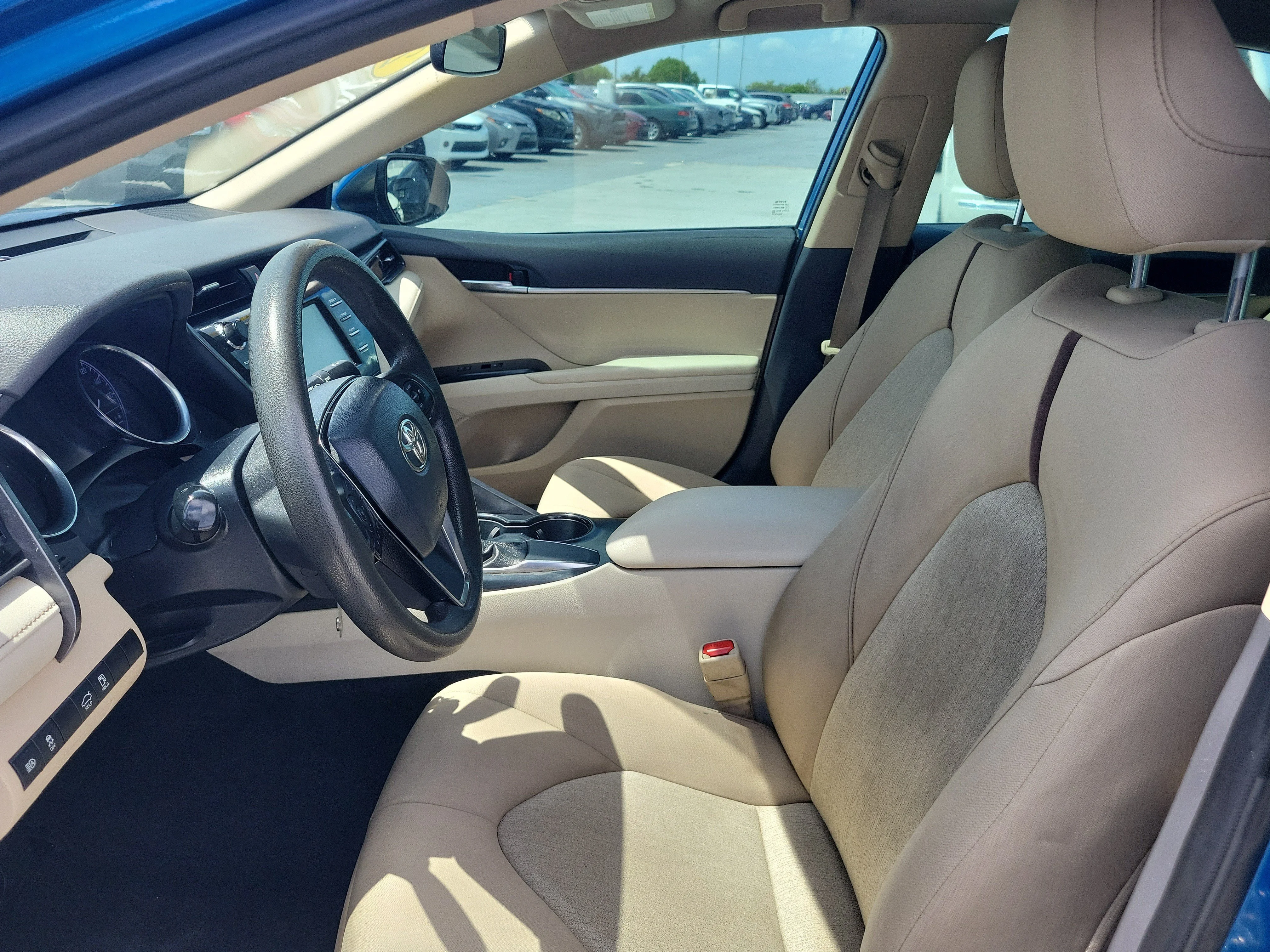Used 2019 Blue Streak Metallic Toyota LE image 20