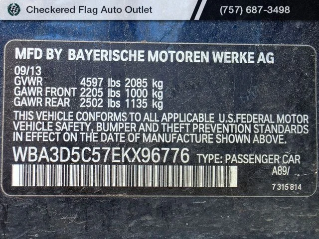 Used 2014 Imperial Blue Metallic BMW 328d xDrive image 24