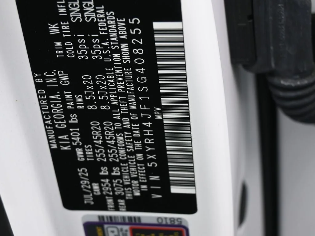 Used 2025 Glacial White Pearl Kia EX image 12