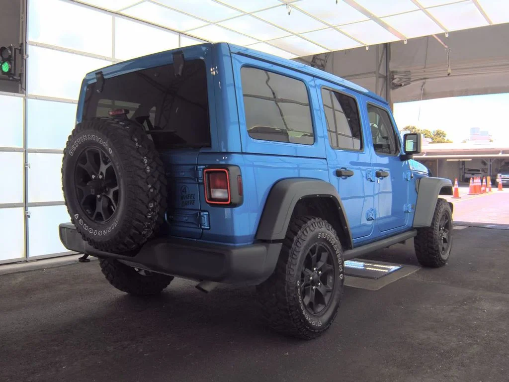 Used 2022 Blue Jeep Unlimited Willys image 2