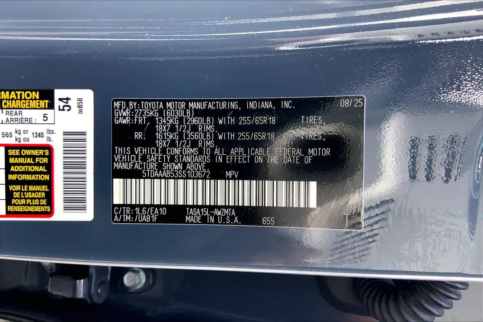 Used 2025 Storm Cloud Toyota XLE image 36
