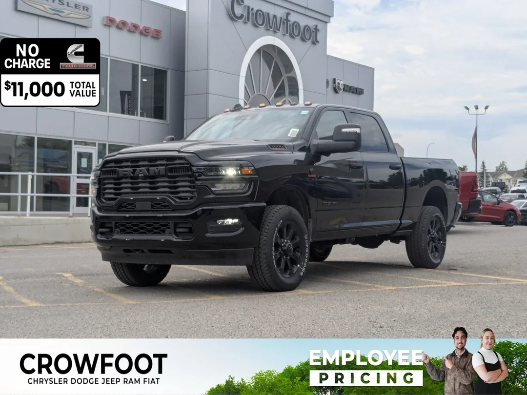 New 2026 Black RAM Big Horn - - 4x4 - 6.7L Cummins HO Diesel - 5th Wheel Prep - Night Edition & More! image 1