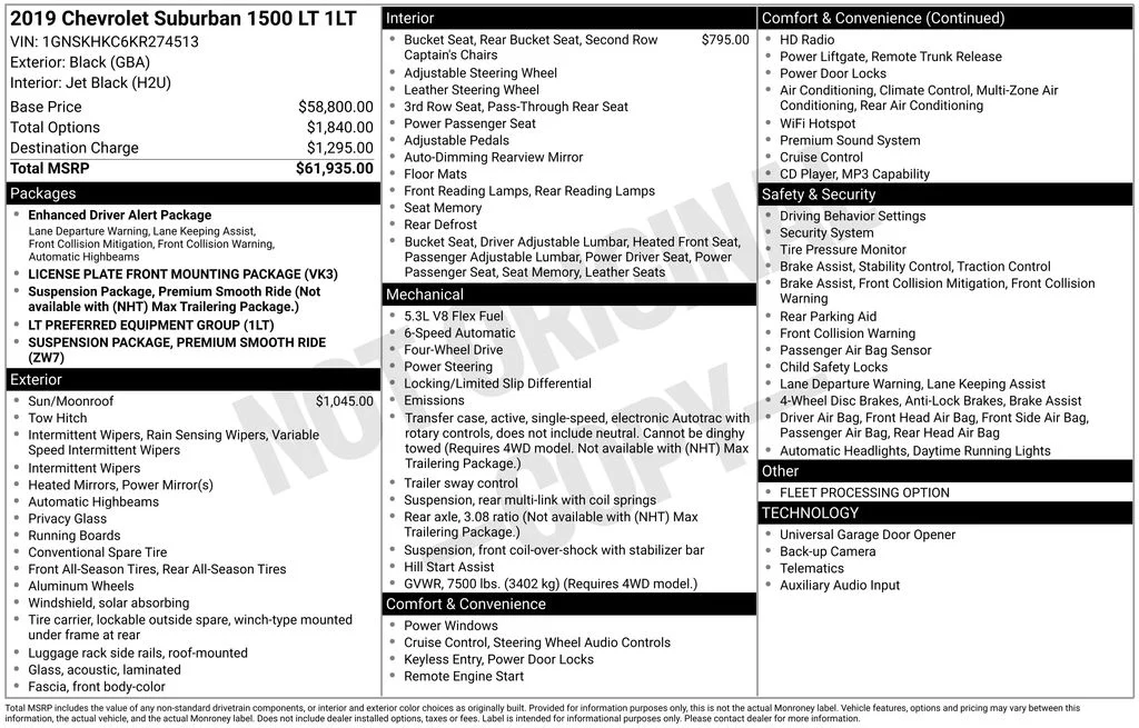 Certified Used 2019 Black Chevrolet LT image 36