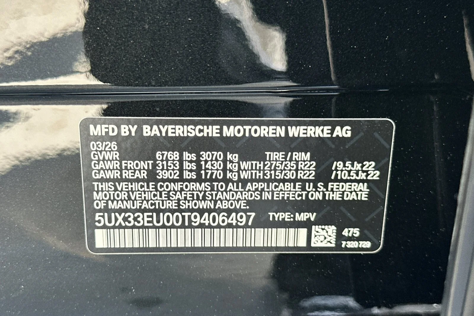 New 2026 Black Sapphire Metallic BMW M60i image 25