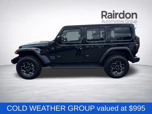 Used 2021 Black Clearcoat Jeep Unlimited Rubicon 4xe image 4