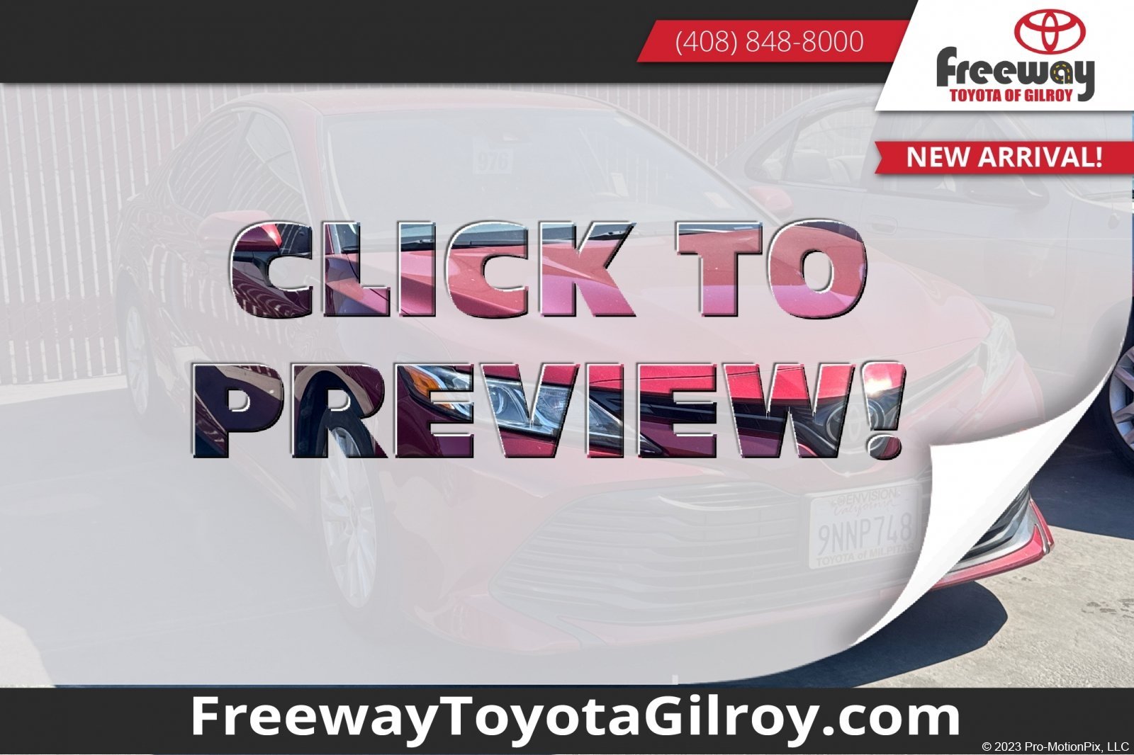 Used 2020 Red Toyota LE image 1