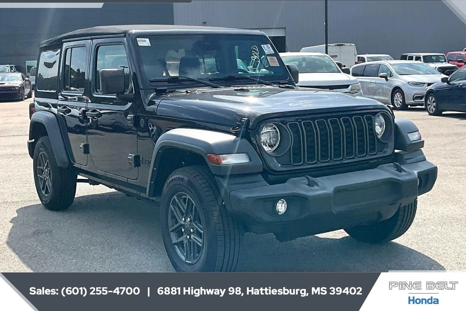 Used 2024 Black Clearcoat Jeep Sport S image 2
