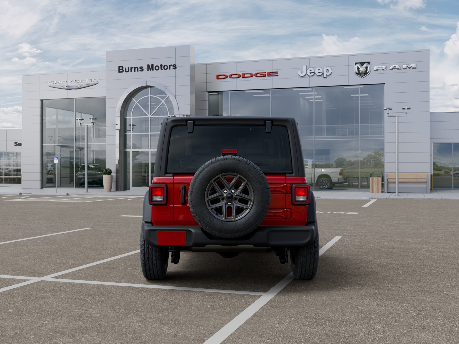 New 2026 Firecracker Red Clear-Coat Exterior Paint Jeep Sport 2-Door image 33