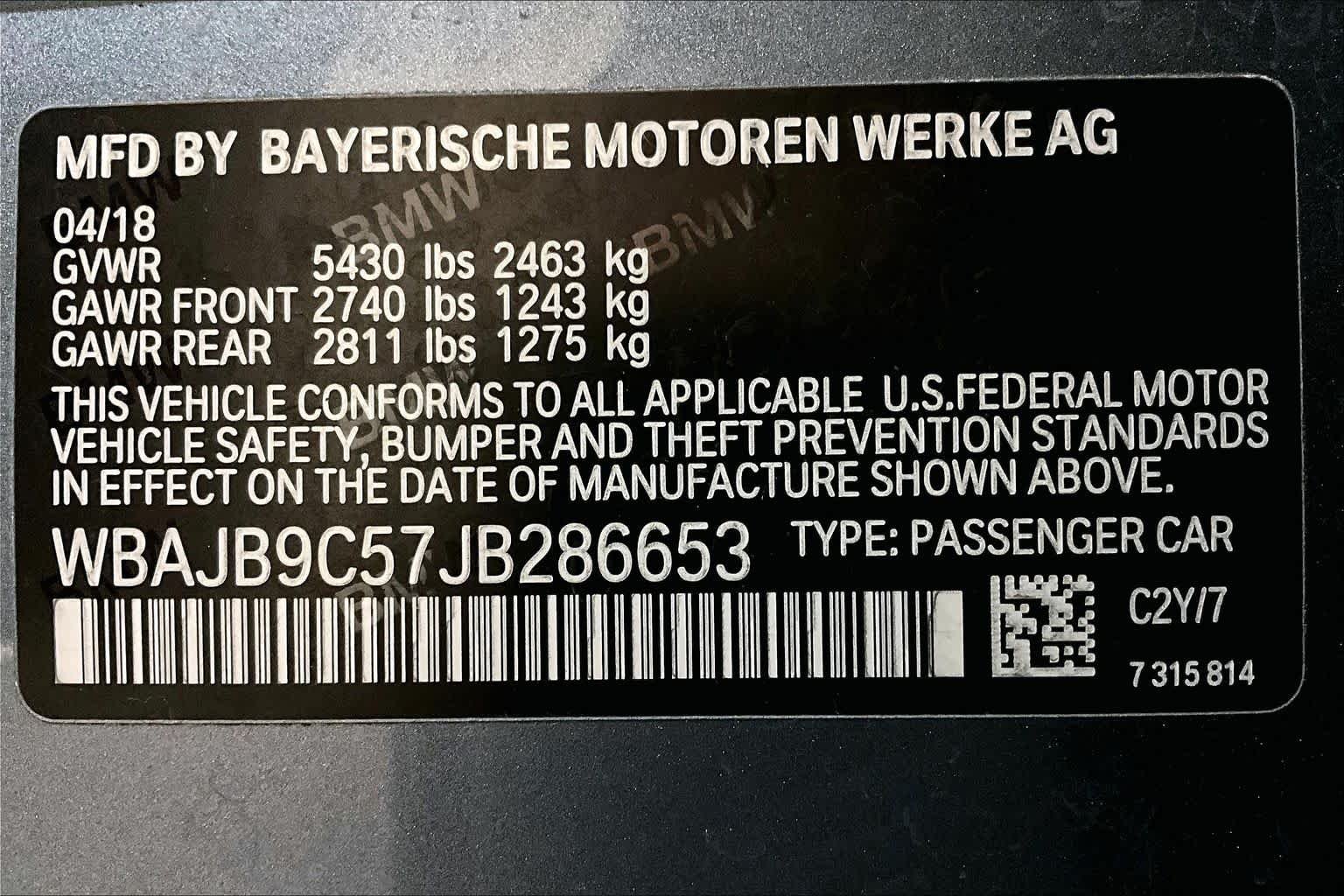 Used 2018 Bluestone Metallic BMW M550i xDrive image 33