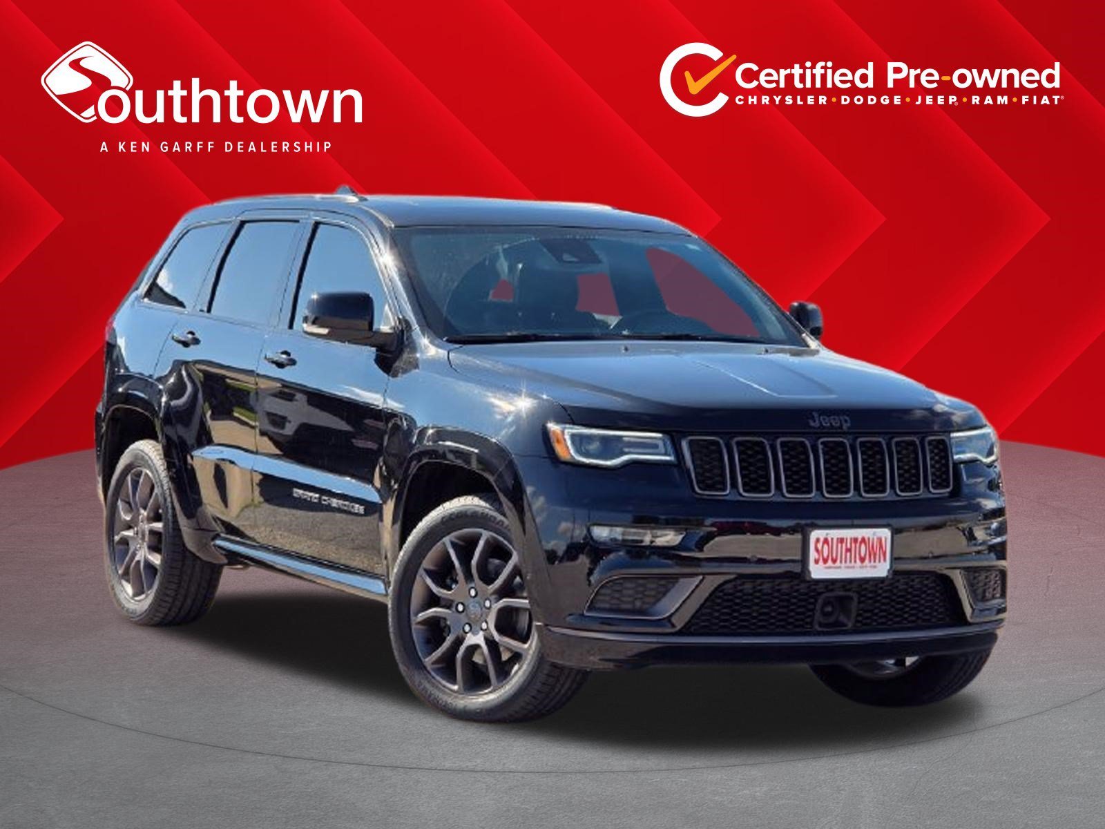 Certified Used 2021 Diamond Black Crystal Pearlcoat Jeep High Altitude image 1