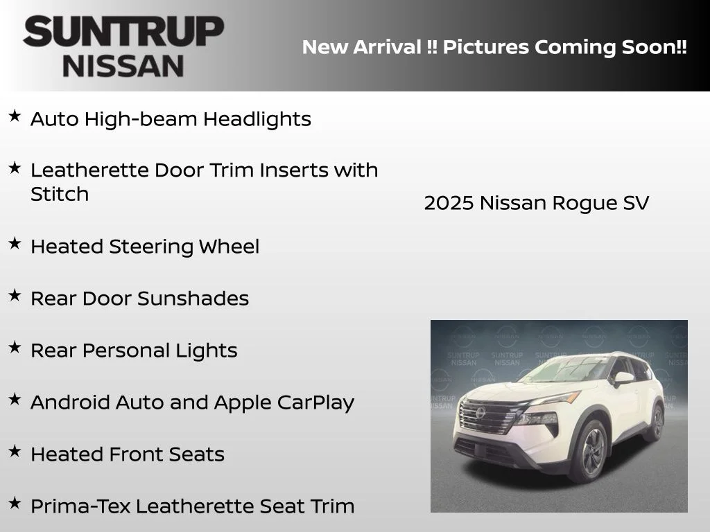 Certified Used 2025 White/off-white Nissan SV image 11
