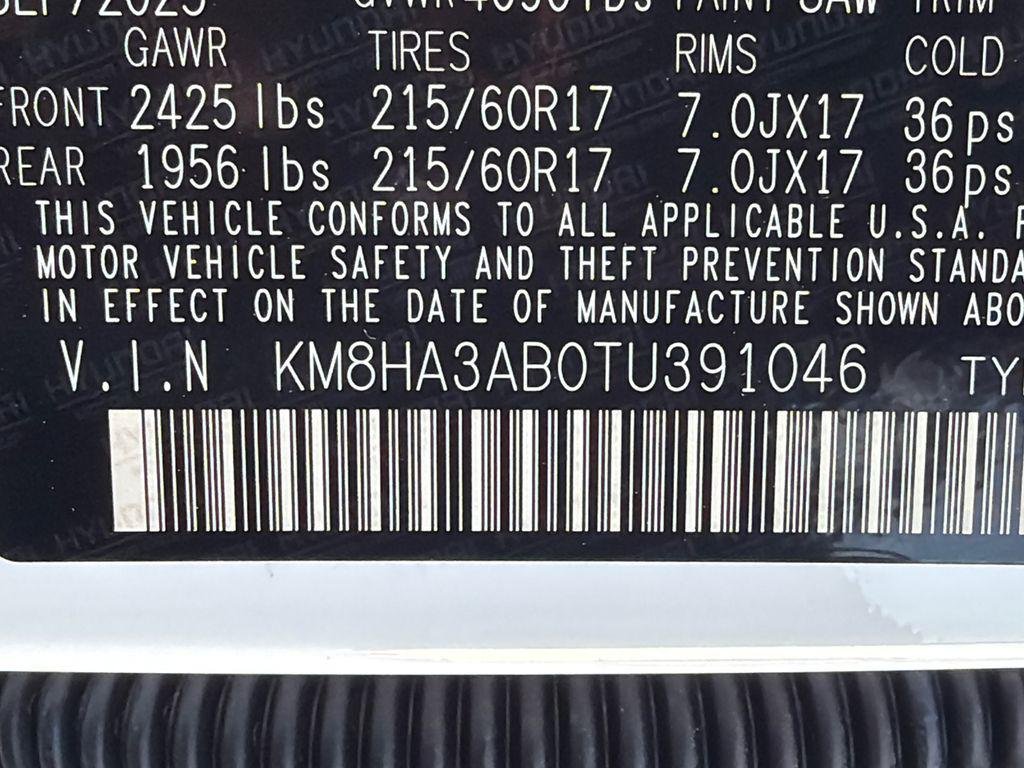 New 2026 White Hyundai SE FWD image 31