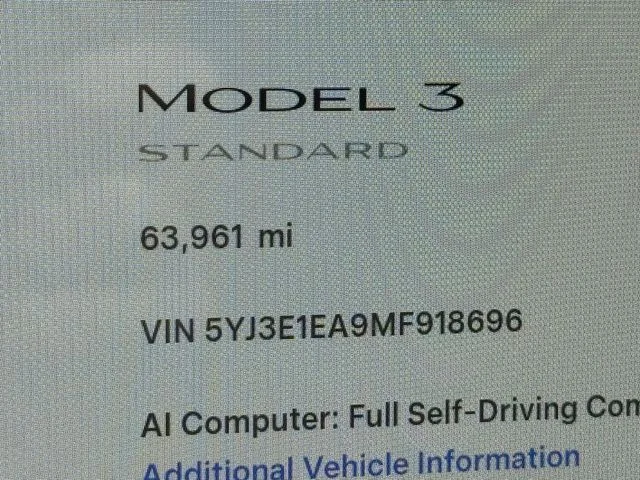 Used 2021 White Tesla Standard Range Plus image 24