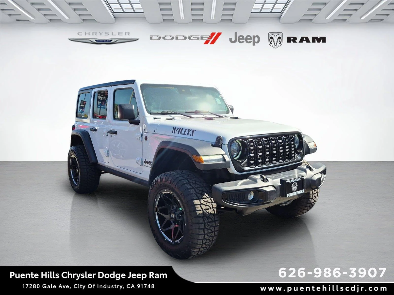 Certified Used 2025 Bright White Clearcoat Jeep Willys image 1