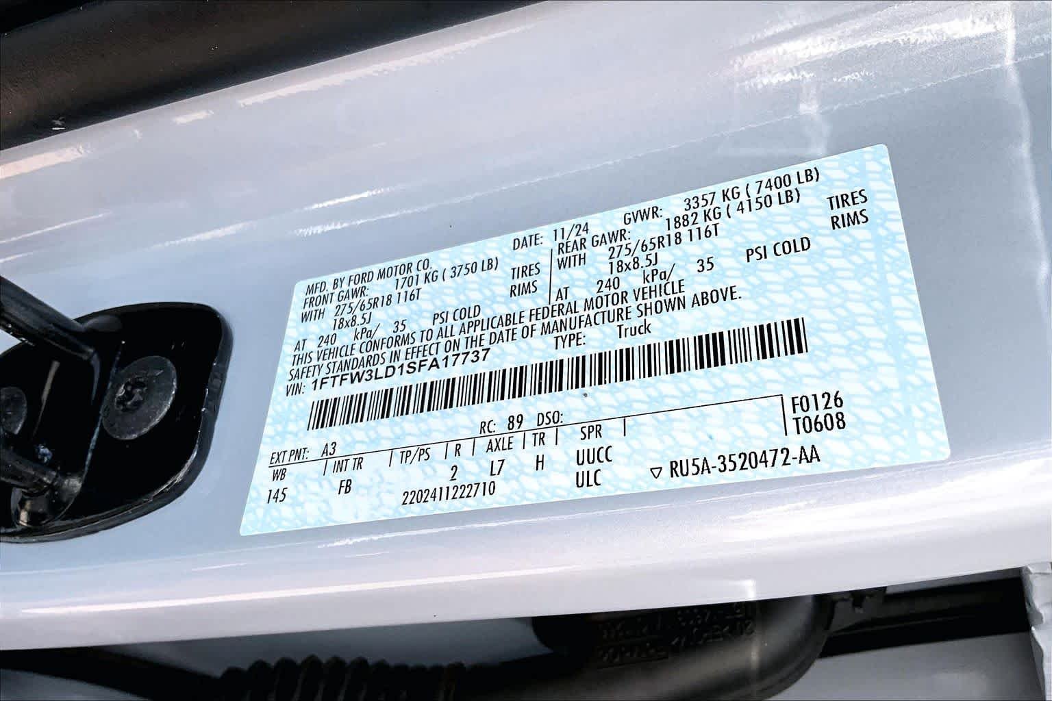 Certified Used 2025 Space White Metallic Ford XLT image 34