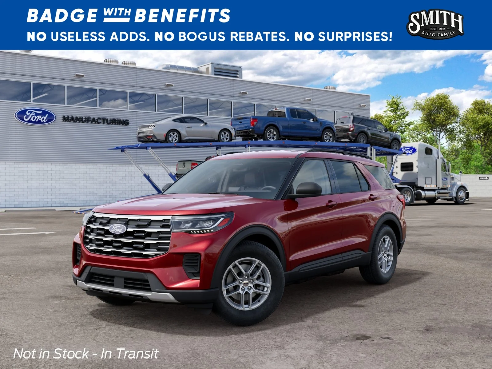 New 2027 Ruby Red Metallic Tinted Clearcoat Ford Active image 3