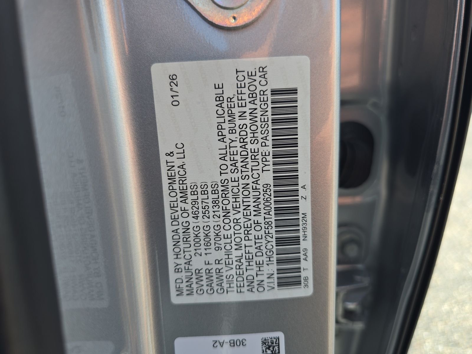 2026 Honda Accord Hybrid Sport - Photo 30
