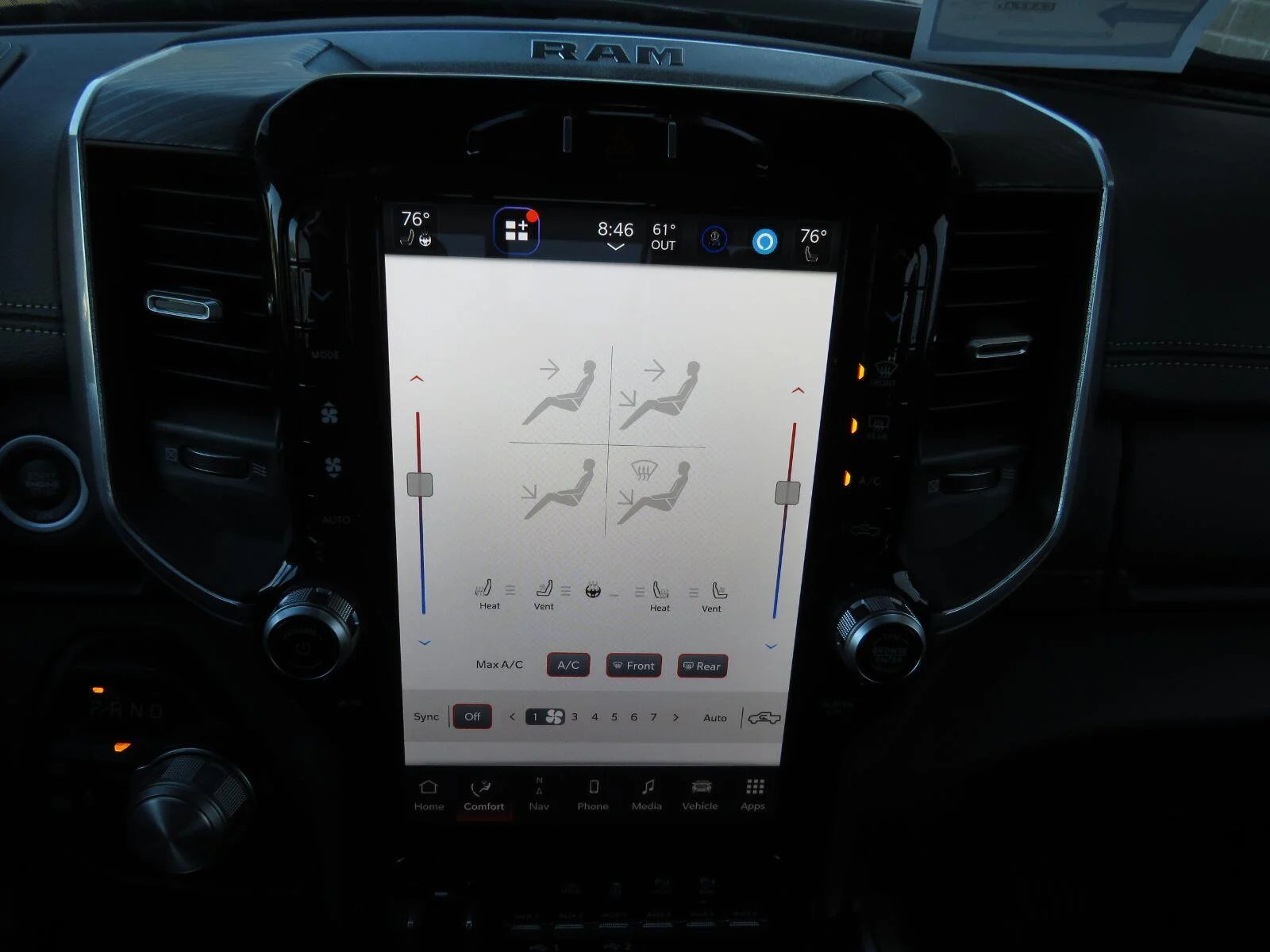 Used 2023 Diamond Black Crystal Pearlcoat Ram Laramie image 27
