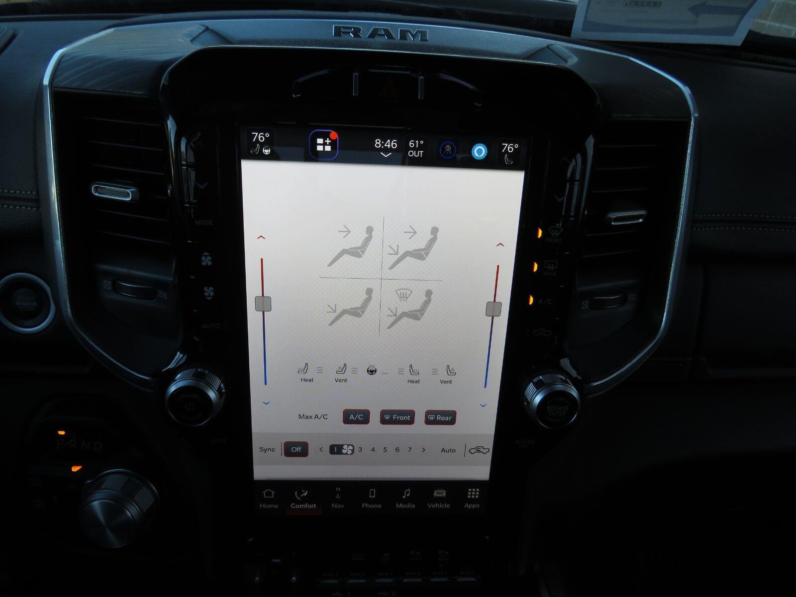 Used 2023 Diamond Black Crystal Pearlcoat Ram Laramie image 27