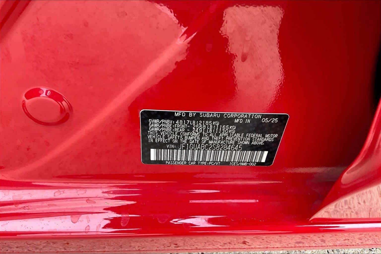 Used 2025 Pure Red Subaru  image 36