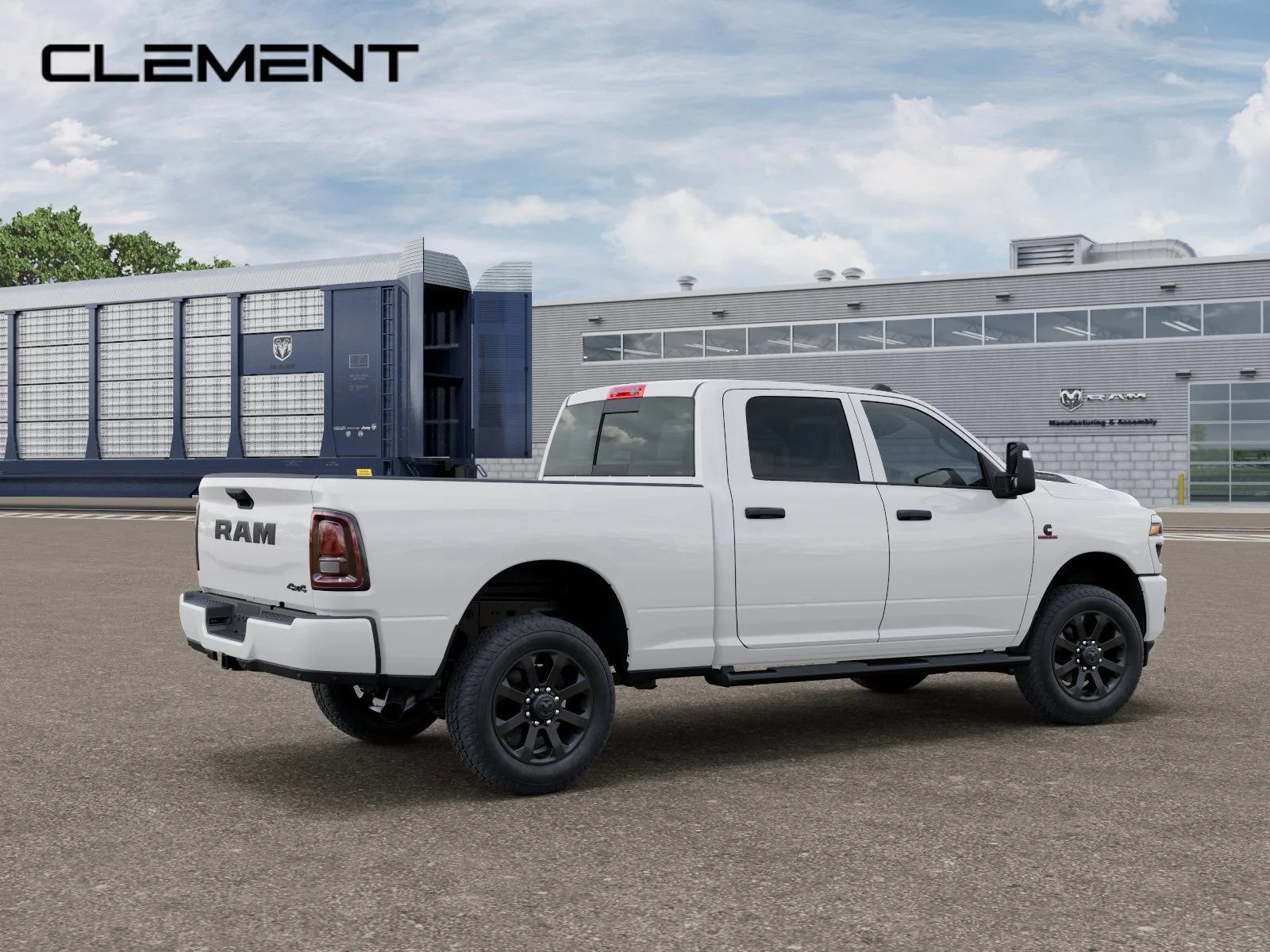 New 2027 Bright White Clearcoat RAM Black Express image 4
